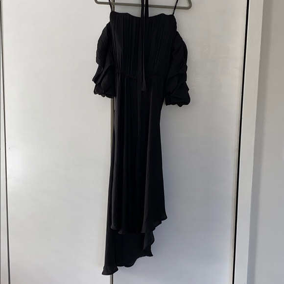 Bardot asymmetrical black off the shoulder dress - Picture 2 of 3